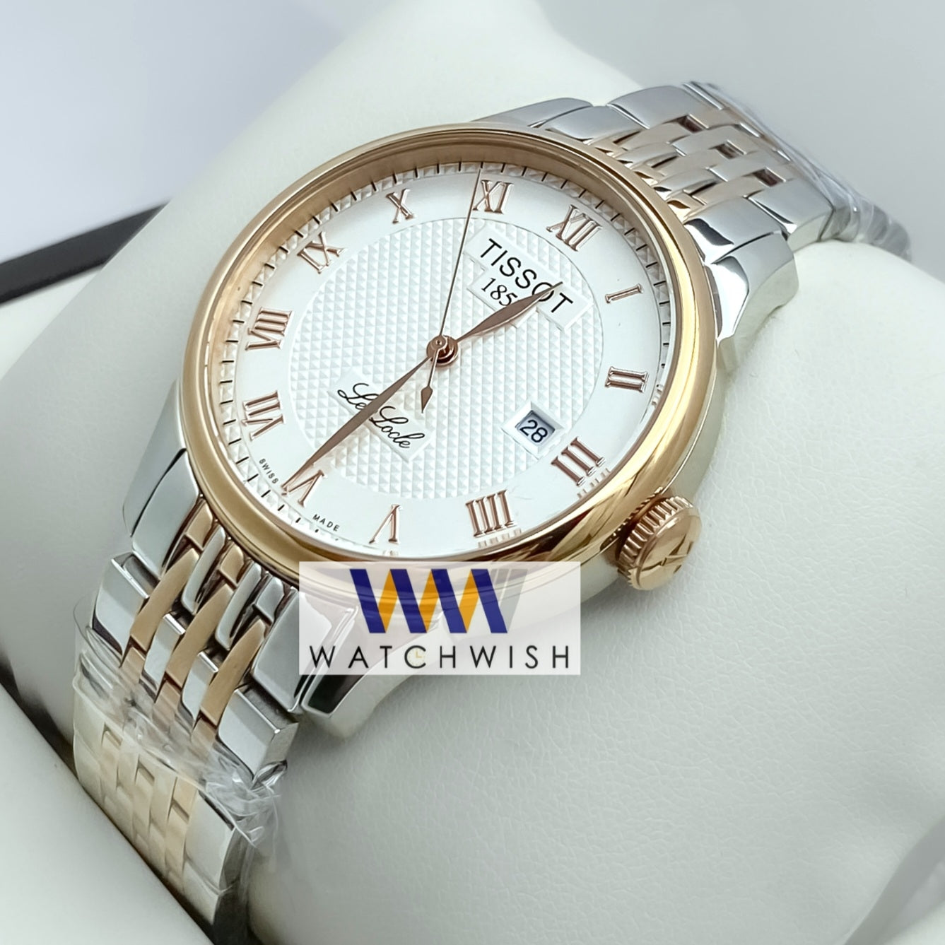 New Collection Two Tone With White Dial Branded Watch For Men