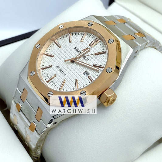 New Collection Two Tone With White Dial Watch