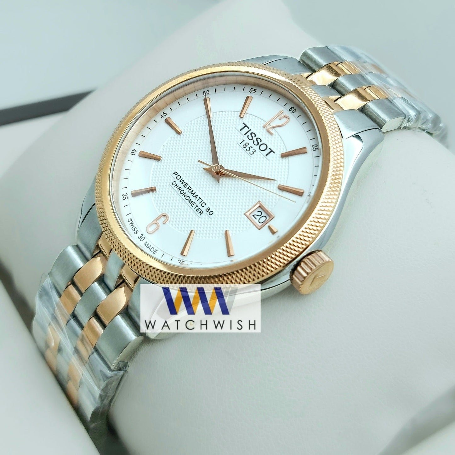 New Collection Two Tone With White Dial Branded Watch For Men