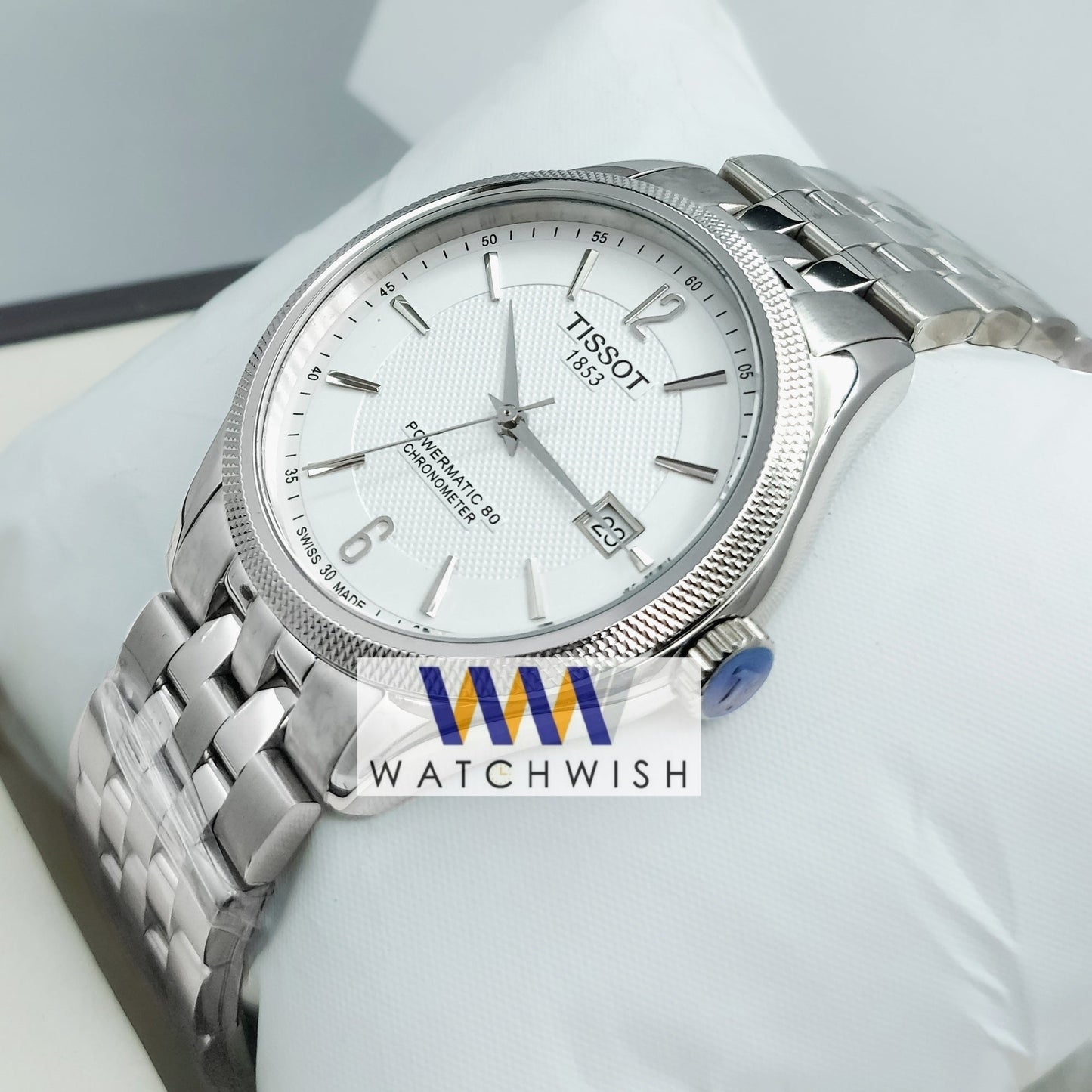 New Collection Silver With White Dial Branded Watch For Men