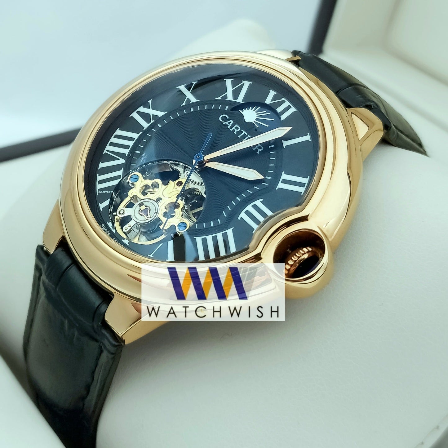New Collection Gold With Black Dial Watch For Men