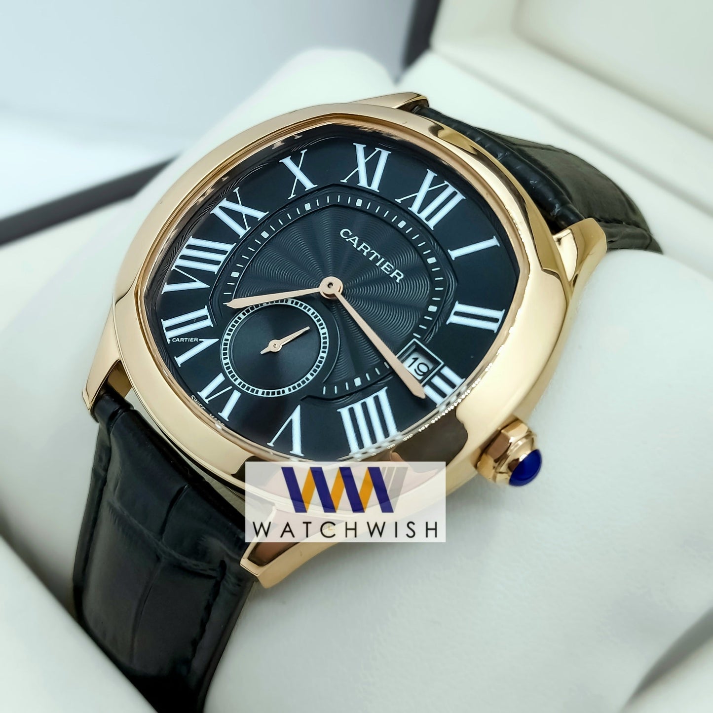 New Collection Rose Gold With Black Dial Watch For Men