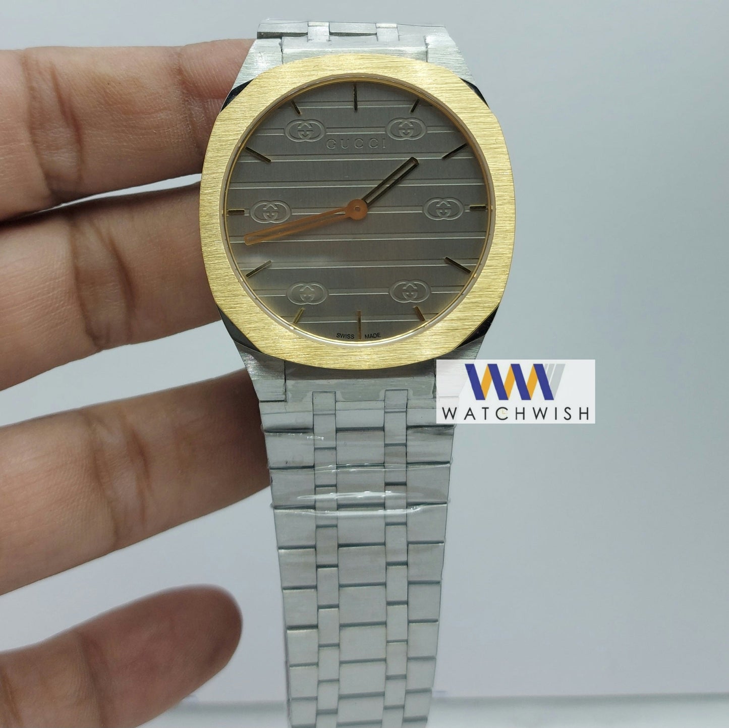 Exclusive Collection Two Tone With Grey Dial Ultra Slim Watch For Men