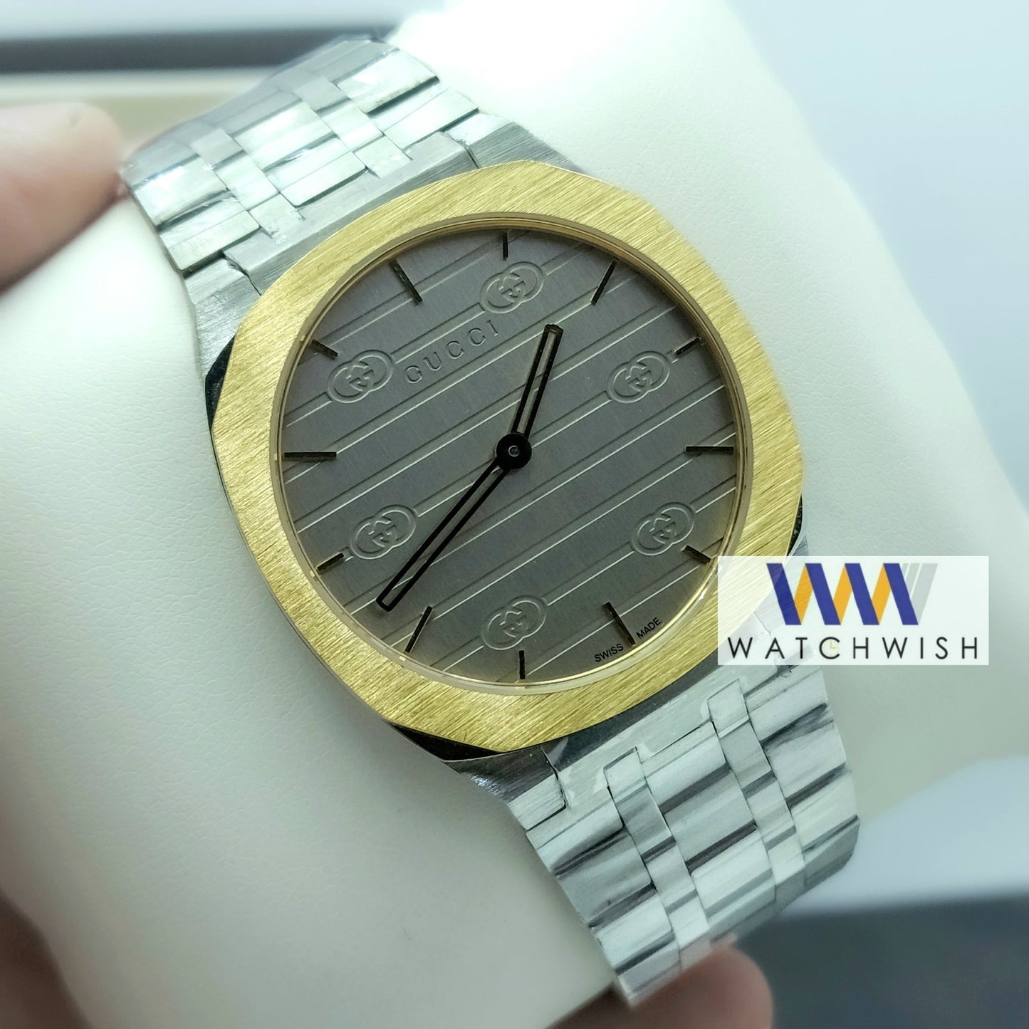 Exclusive Collection Two Tone With Grey Dial Ultra Slim Watch For Men