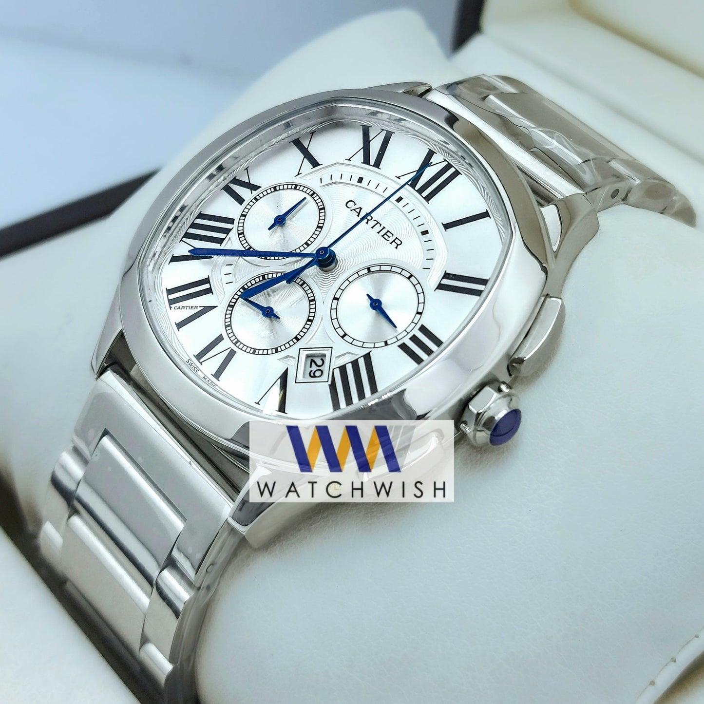 New Collection Silver With White Dial Watch For Men