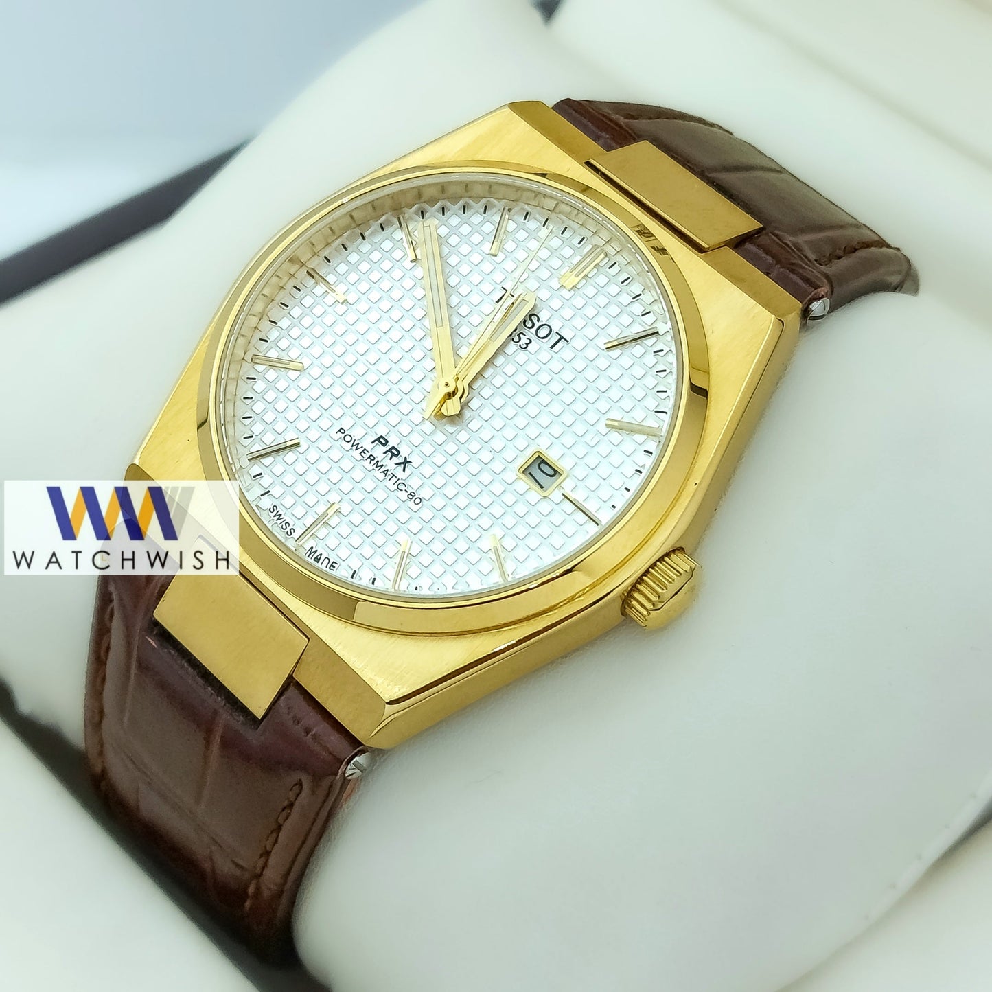 New Collection Yellow Gold With White Dial  Watch For Men