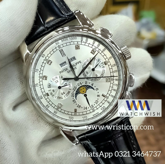 New Collection Silver With White Dial Automatic Watch For Men