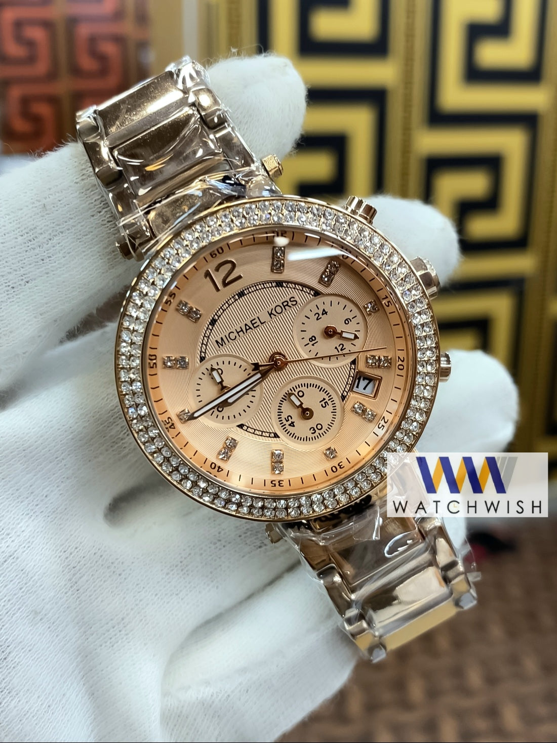 Ladies Collection Rose Gold With Rose Gold Dial Chronograph Brand Watch